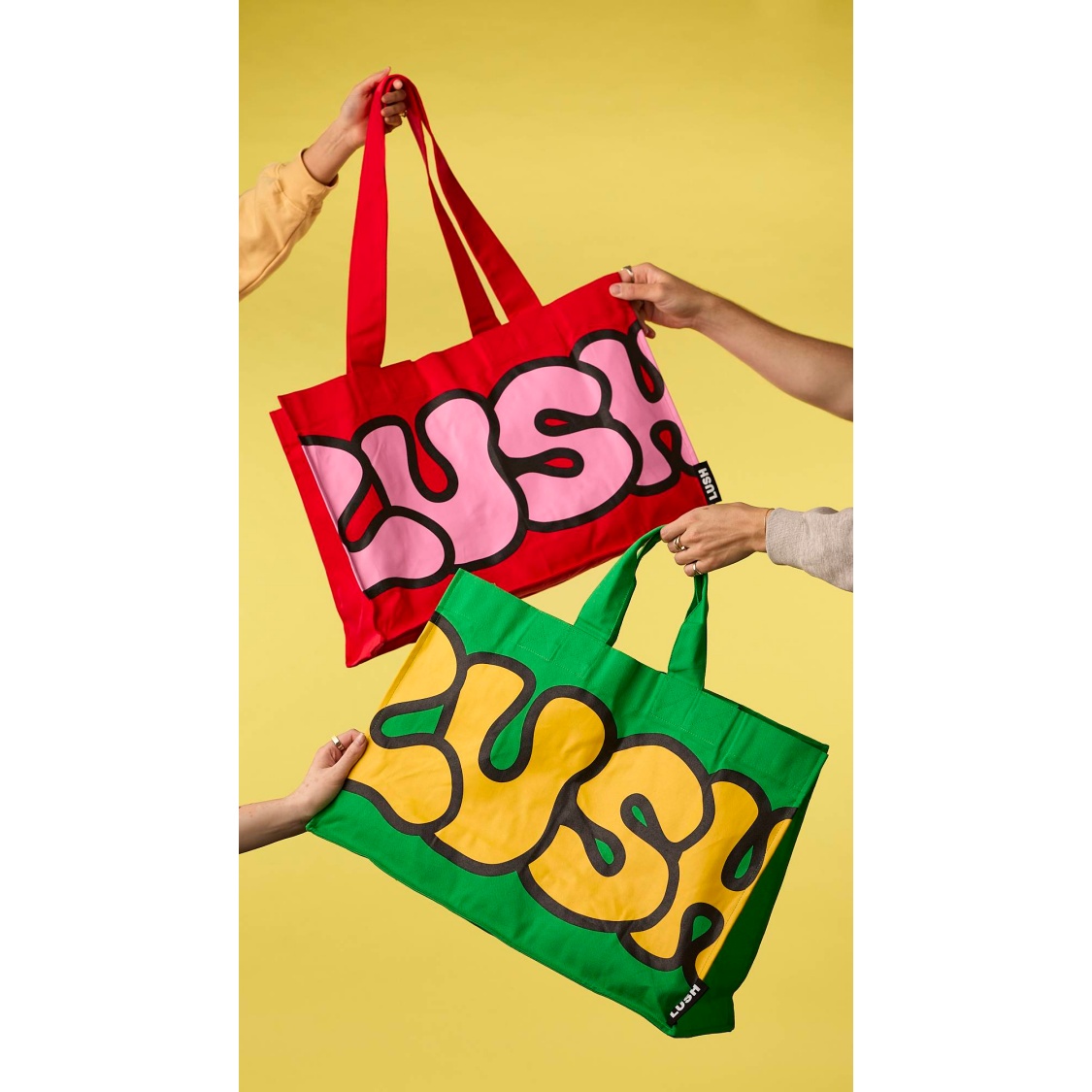 Retro Bubble Lush Big Bag - Red - Image 5