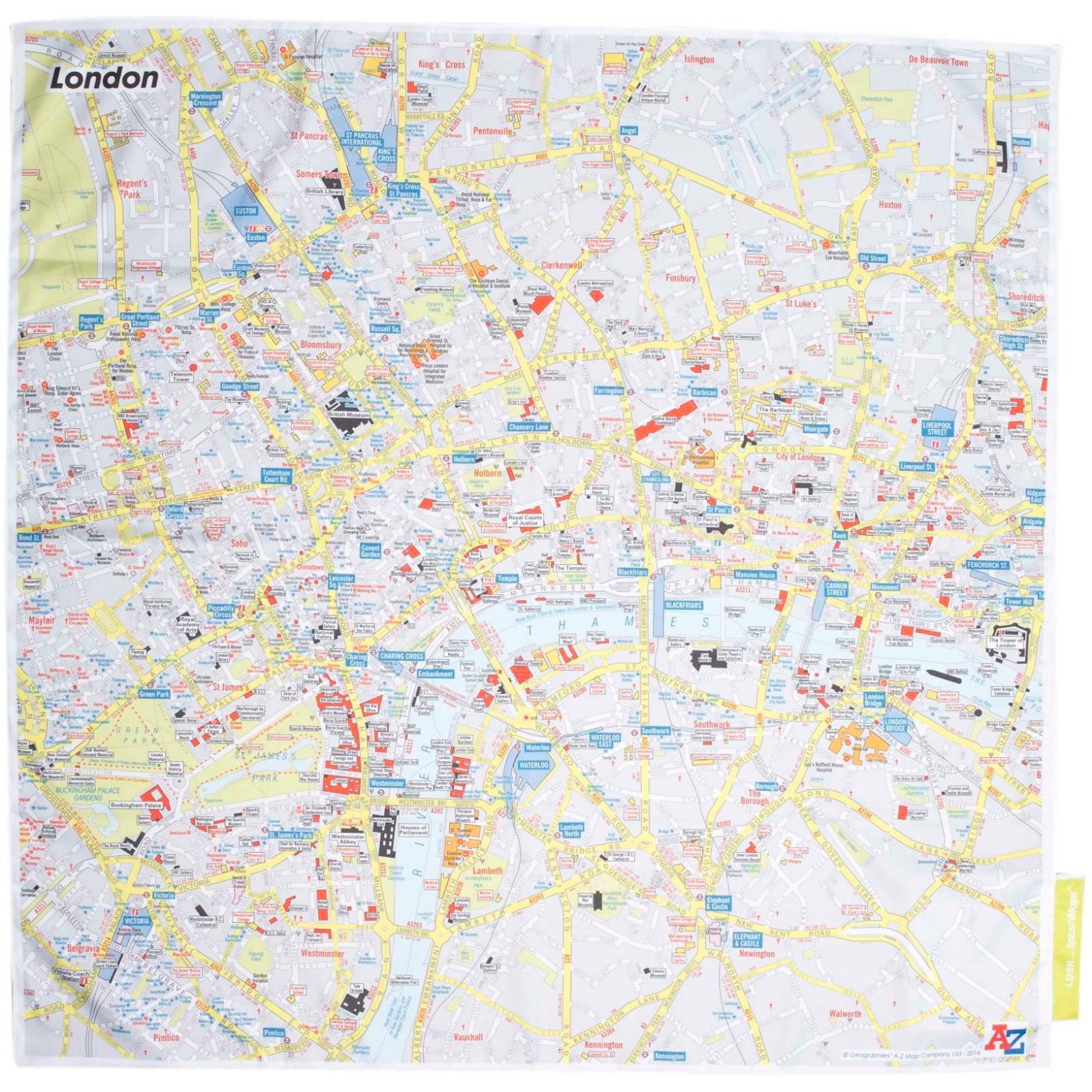 London Map Knot-Wrap