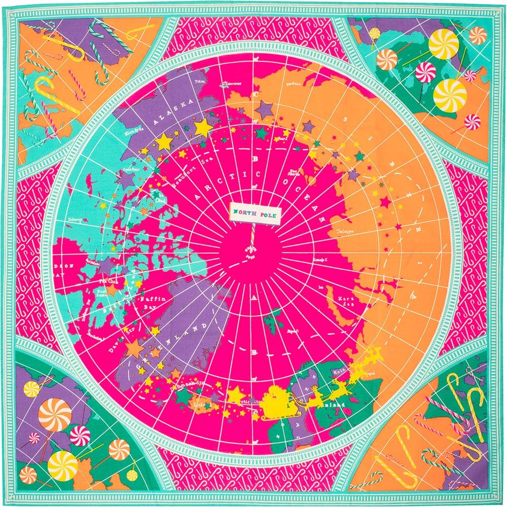 Santa's Map Knot Wrap